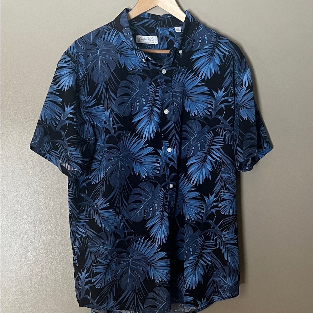 O'Neill Navy Tropical Leaf Shirt